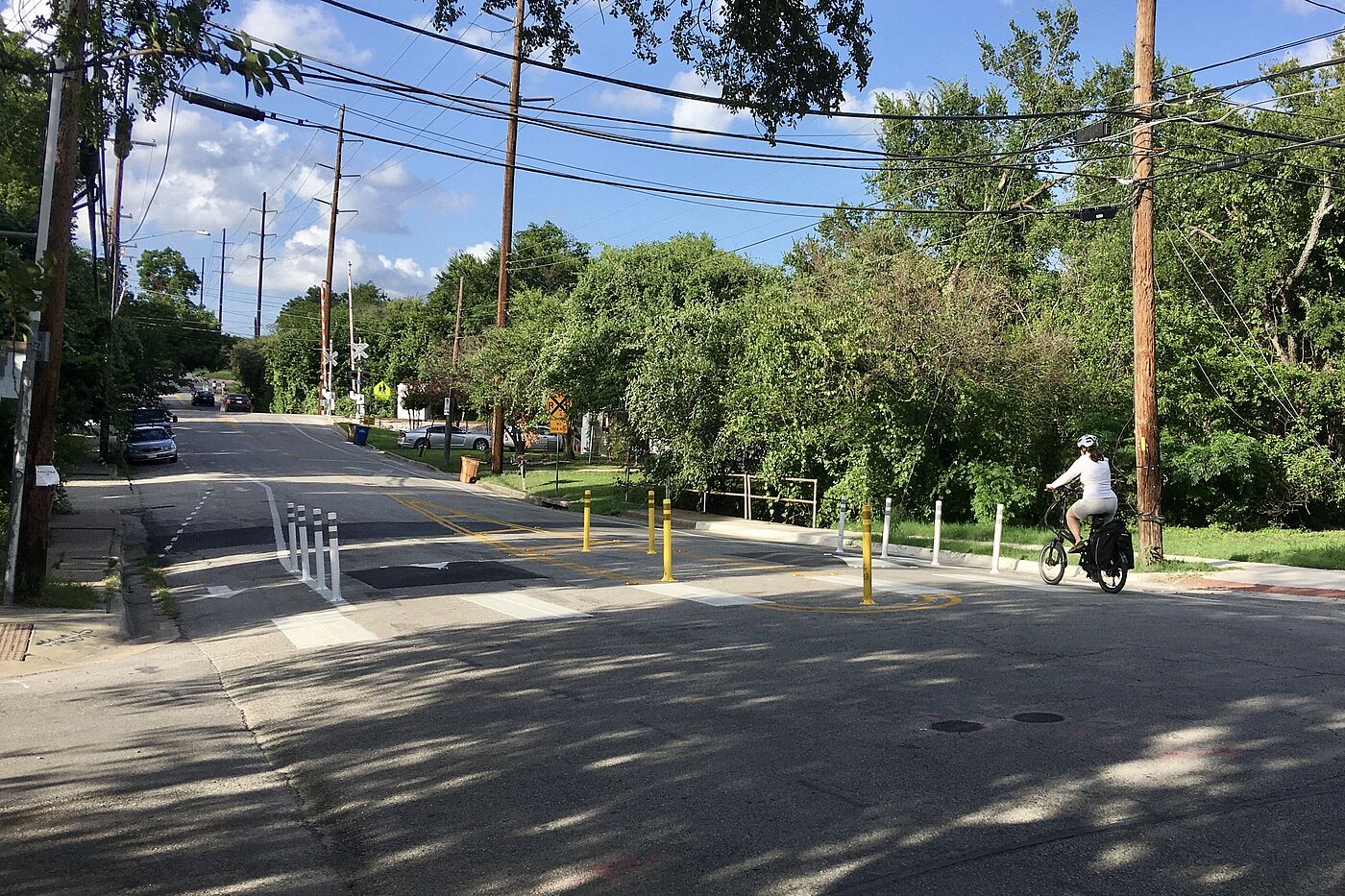 Übergang für Fuß- und Radverkehr in Austin/Texas Übergang für Fuß- und Radverkehr in Austin/Texas